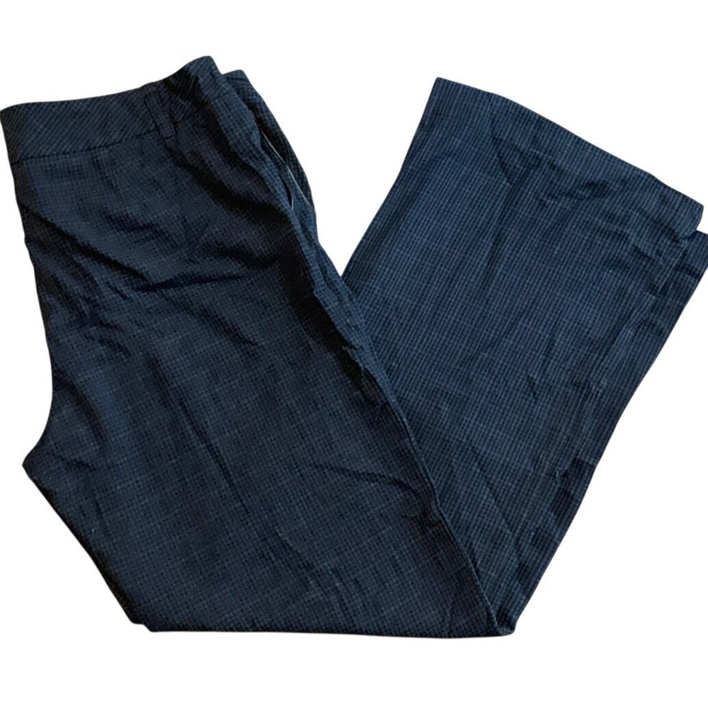 Woolworths Wide Leg Career‎ Dress Pants Plaid Checkered Work Trousers